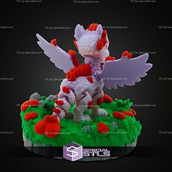 Super Basic STL Print in Place Valentine Dragon