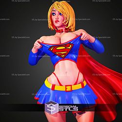 Super Girl Semi Realistic STL Files