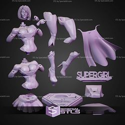 Super Girl Semi Realistic STL Files