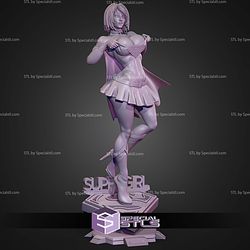 Super Girl Semi Realistic STL Files
