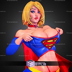 Super Girl Semi Realistic STL Files
