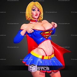 Super Girl Semi Realistic STL Files