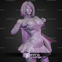 Super Girl Semi Realistic STL Files