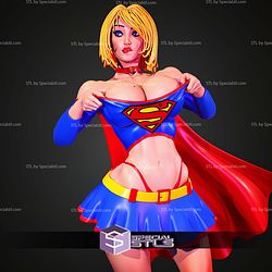 Super Girl Semi Realistic STL Files