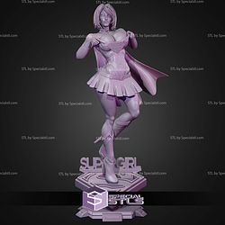 Super Girl Semi Realistic STL Files