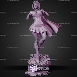 Super Girl Semi Realistic STL Files