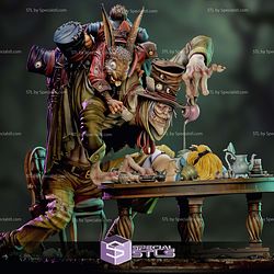 Tea Time Diorama Alice In Creepyland STL Files