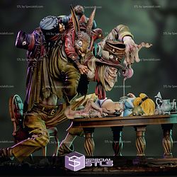Tea Time Diorama Alice In Creepyland STL Files