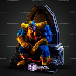 Thanos On Throne 271mm STL Files