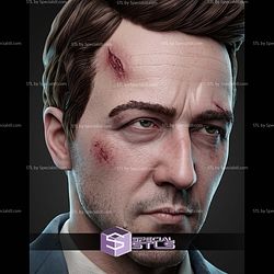 The Narrator Edward Norton Fight Club Bust 256mm STL Files