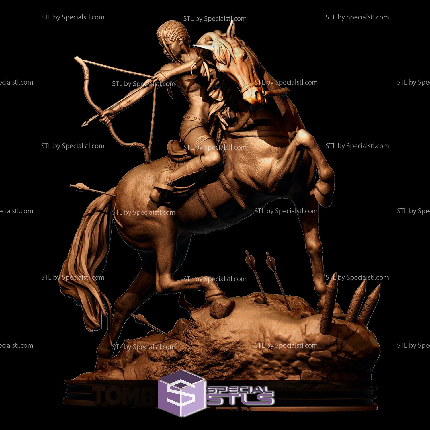 Laura croft with horse