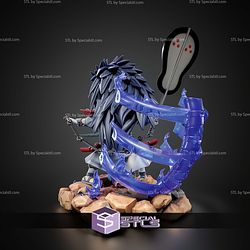 Uchiha Madara With Weapon Chibi STL Files