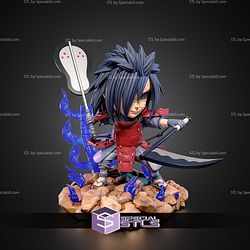 Uchiha Madara With Weapon Chibi STL Files