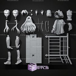 Urban Asuka Langley 161mm STL Files