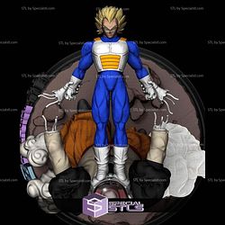 Vegeta Vs Android 19 Detail Version STL Files