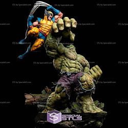 Wolverine Vs Hulk Super Battle STL Files