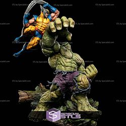 Wolverine Vs Hulk Super Battle STL Files