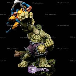Wolverine Vs Hulk Super Battle STL Files