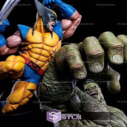 Wolverine Vs Hulk Super Battle STL Files