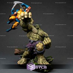 Wolverine Vs Hulk Super Battle STL Files