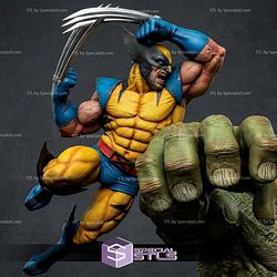 Wolverine Vs Hulk Super Battle STL Files