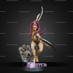 Yarysnna The Dancer of Zirosh 32mm 75mm Fantasy STL Miniatures