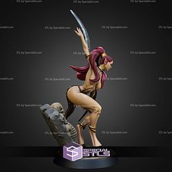 Yarysnna The Dancer of Zirosh 32mm 75mm Fantasy STL Miniatures