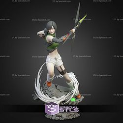 Yuffie Kisaragi With Weapon 340mm STL Files