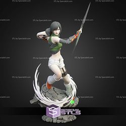Yuffie Kisaragi With Weapon 340mm STL Files