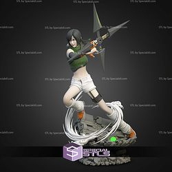Yuffie Kisaragi With Weapon 340mm STL Files