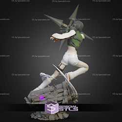 Yuffie Kisaragi With Weapon 340mm STL Files