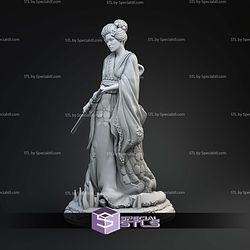 Yuki Onna 32 75mm Historical STL Miniatures