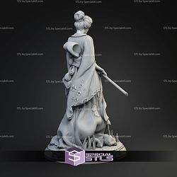 Yuki Onna 32 75mm Historical STL Miniatures