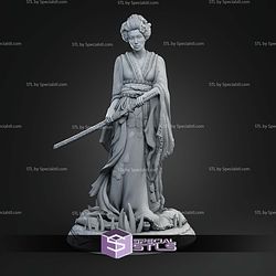 Yuki Onna 32 75mm Historical STL Miniatures