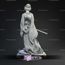 Yuki Onna 32 75mm Historical STL Miniatures