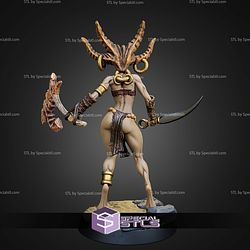Yuratien The Dancer of Zhirosh 32mm 75mm Fantasy STL Miniatures