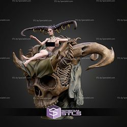 Zhirosh Queen of Despair 32mm 75mm Fantasy STL Miniatures