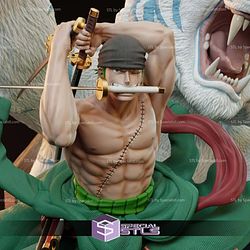 Zoro And Tiger Diorama STL Files
