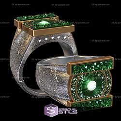 Cosplay STL Files Green Lantern Ring Willpower Lanterns