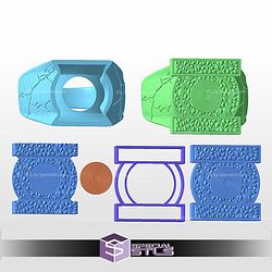 Cosplay STL Files Green Lantern Ring Willpower Lanterns