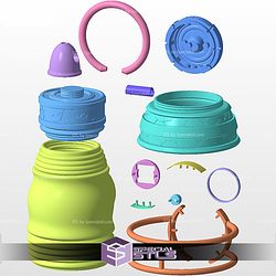 Cosplay STL Files Green Lantern Willpower Power Battery
