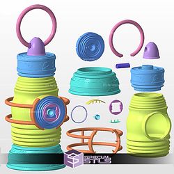 Cosplay STL Files Green Lantern Willpower Power Battery
