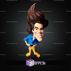 Ace Ventura Pet Detective Jim Carrey Caricature No AMS STL Files