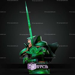 Alan Scott Kingdomecome Portrait Bust 580mm STL Files