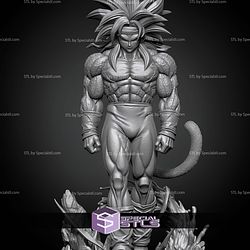 Bardock SSJ4 Walking STL Files