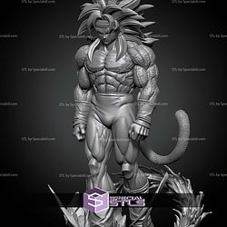 Bardock SSJ4 Walking STL Files