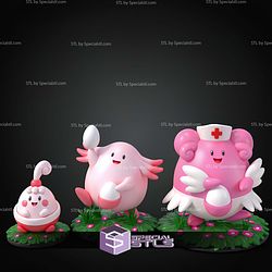Basic Pokemon Collection Happiny Chansey Blissey STL Files