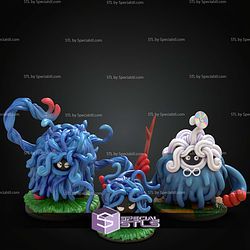 Basic Pokemon Collection Tangela Tangrowth Prof Tangrowth STL Files