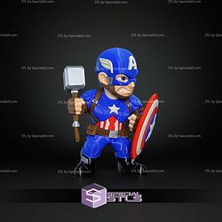 Basic STL Captain America with Shield No AMS