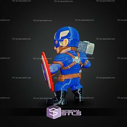 Basic STL Captain America with Shield No AMS